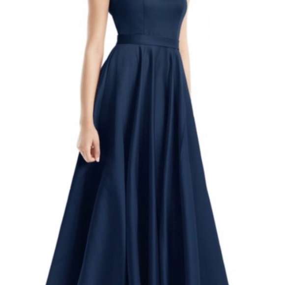 Azazie Navy Dress - Picture 6 of 6